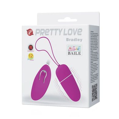 Віброяйце серії Pretty Love "BRADLEY" BI-014377W, Фиолетовый