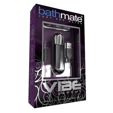 Вибропуля Bathmate Vibe Bullet Chrome, Серебристый