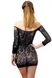 Картинка фото Сукня-сітка з декольте Anne De Ales FETISH DINNER Black XL, оголене плече інтим магазин Ейфорія
