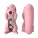 Картинка Вакуумный стимулятор с вибрацией KisToy Miss UU Pink, игрушка 2-в-1 интим магазин Эйфория