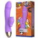 Картинка Вибратор-кролик с подогревом и шаловливым язычком для клитора Leten Wonderful Purple интим магазин Эйфория