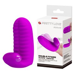 Клиторальный стимулятор на палец Pretty Love «Abbott» BI-014515-1, Фиолетовый