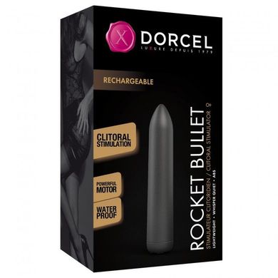 Перезаряджувана віброкуля Dorcel Rocket Bullet Black