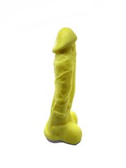 Крафтовое мыло-член с присоской Чистый Кайф Yellow size XL, Жёлтый
