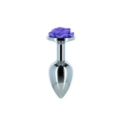 Металлическая анальная пробка Lux Active – Rose Anal Plug – Purple