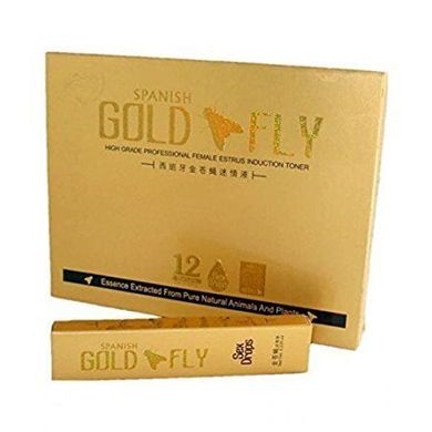 Збуджуючі краплі для жінок Шпанская мушка / Spanish Gold Fly (12 шт. В упаковці, краплі)