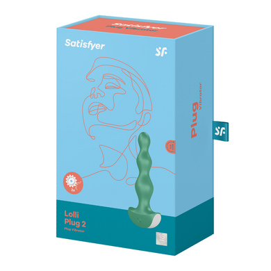 Анальний стимулятор-намистини Lolli-Plug 2 колір: зелений Satisfyer (Німеччина)