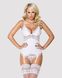 Картинка Obsessive 810-COR-2 corset & thong white L/XL интим магазин Эйфория