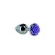 Картинка фото Металева анальна пробка Lux Active з трояндою - Rose Anal Plug - Purple, віброкуля в подарунок інтим магазин Ейфорія