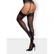 Картинка Чулки Obsessive Laluna stockings black L/XL интим магазин Эйфория