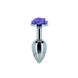 Картинка фото Металева анальна пробка Lux Active з трояндою - Rose Anal Plug - Purple, віброкуля в подарунок інтим магазин Ейфорія