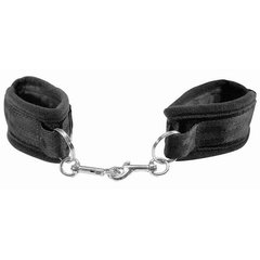 Наручники Sex and Mischief - Beginners Handcuffs Black тканевые, Черный