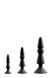 Картинка фото Набір анальних плагів MENZSTUFF 3-PIECE ANAL cone Set BLACK інтим магазин Ейфорія
