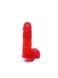 Картинка Крафтовое мыло-член с присоской Чистый Кайф Red size S натуральное интим магазин Эйфория