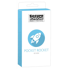 Прозрачные презервативы Secura Pocket Rocket 49 мм, 1 шт.