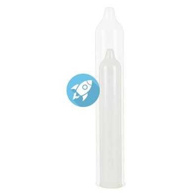 Прозрачные презервативы Secura Pocket Rocket 49 мм, 1 шт.