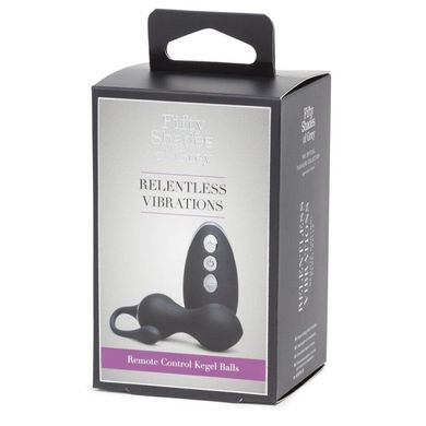 Вагінальні кульки Кегеля Колекція: Relentless Vibration 2019 з вібрацією і пультом, 40гр Fifty Shades of Grey, UK