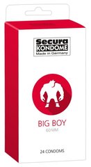 Прозрачные презервативы Secura Big Boy 60 мм, 24 шт.