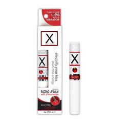 Стимулювальний бальзам для губ унісекс Sensuva - X on the Cherry Lips з феромонами, вишня