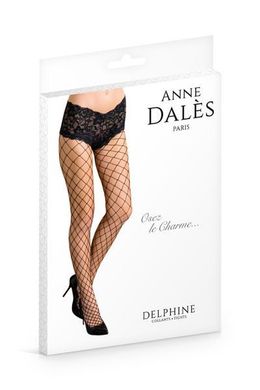 Чулки Anne De Ales DELPHINE T3 Black, Черный