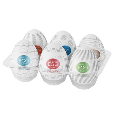 Набір мастурбаторів-яєць Tenga Egg New Standard Pack (6 яєць)