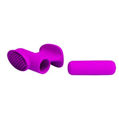 Клиторальный стимулятор на палец Pretty Love «Freda» BI-014596, Фиолетовый