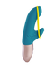 Картинка фото Міні-вібратор зі стимуляцією клітора і силіконовою стрічкою Fun Factory AMORINO блакитний інтим магазин Ейфорія