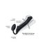 Картинка фото Безремінний страпон Strap-On-Me Black S, повністю регульований, діаметр 2,7 см інтим магазин Ейфорія