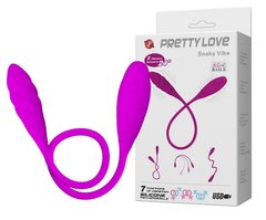 Гнучкий вібростимулятор унісекс PRETTY LOVE-Snaky Vibe, BI-014327-1, Фиолетовый