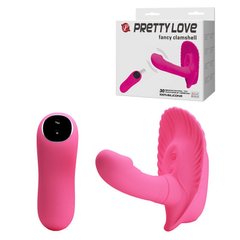 Стимулятор клитора PRETTY LOVE - FANCY CLAMSHELL , BI-014368W, Розовый
