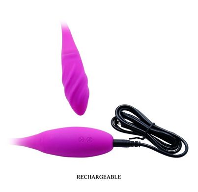 Гнучкий вібростимулятор унісекс PRETTY LOVE-Snaky Vibe, BI-014327-1, Фиолетовый