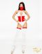 Картинка фото Еротичний костюм медсестри "Розпусна Аеліта" XS-S, боді на блискавці, маска, панчішки інтим магазин Ейфорія
