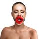 Картинка фото Кляп розширювач в формі губ Art of Sex - Gag Lips, натуральна шкіра інтим магазин Ейфорія