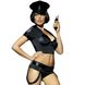 Картинка фото Еротичний костюм поліцейського Obsessive Police set S/M, black, топ, шорти, кепка, пояс, портупея інтим магазин Ейфорія