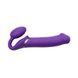 Картинка Безремневой страпон с вибрацией Strap-On-Me Vibrating Violet XL, диаметр 4,5см, пульт ДУ, регулируем интим магазин Эйфория