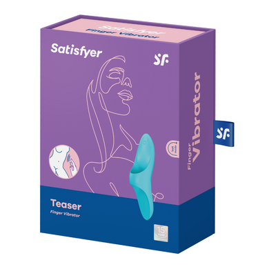 Вібратор на палець Teaser колір: блакитний Satisfyer (Німеччина)