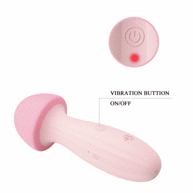 Вібромасажер серії Pretty Love "MUSHROOM" BI-014681, Рожевий