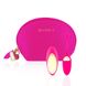 Картинка Виброяйцо Rianne S: Pulsy Playball Deep Pink с вибрирующим пультом Д/У, косметичка-чехол интим магазин Эйфория