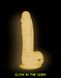 Картинка Светящийся в темноте фаллоимитатор ADDICTION - BRANDON - 7.5" - PINK G.I.D. /W PB, 19 см, силикон интим магазин Эйфория