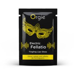 САШЕТ Блеск для губ с вибрацией ELECTRIC FELLATIO, 2 мл Orgie (Бразилия-Португалия)