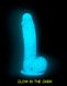 Картинка Светящийся в темноте фаллоимитатор ADDICTION - LUKE - 7.5" - BLUE G.I.D. /W PB, 19 см, силикон интим магазин Эйфория