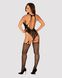 Картинка фото Бодістокінг Obsessive Bodystocking G324 S/M/L black, силуетний малюнок інтим магазин Ейфорія