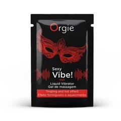 САШЕТ Рідкий вібратор SEXY VIBE, 2 мл вібрація + зігріваючий ефект Orgie (Бразилія-Португалія)
