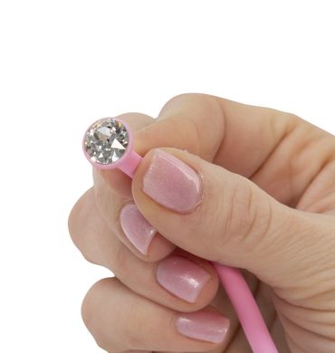 Роскошные вагинальные шарики PILLOW TALK - Frisky Pink с кристаллом Сваровски, Розовый