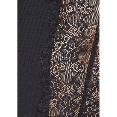 (SALE) Сорочка приталена з чашечками ZOJA CHEMISE black S/M - Passion Exclusive, трусики, Черный