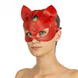 Картинка Премиум маска кошечки LOVECRAFT, натуральная кожа, красная, подарочная упаковка интим магазин Эйфория