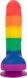 Картинка фото Райдужний фалоімітатор ADDICTION - JUSTIN - 8 "- RAINBOW, 20,3 см, силікон, вібропуля в подарунок інтим магазин Ейфорія