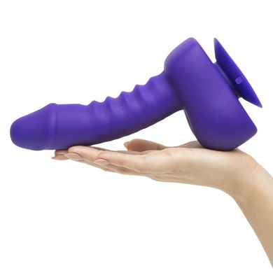 Первый с мире! Бионик страпон с вибрацией Uprize фиолетовый, 15 см