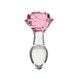 Картинка фото Скляна анальна пробка Pillow Talk Rosy Luxurious Glass Anal Plug, ⌀3,3 см, віброкуля в подарунок інтим магазин Ейфорія