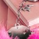 Картинка Наручники металлические с розовой отделкой Adrien Lastic Handcuffs Pink интим магазин Эйфория